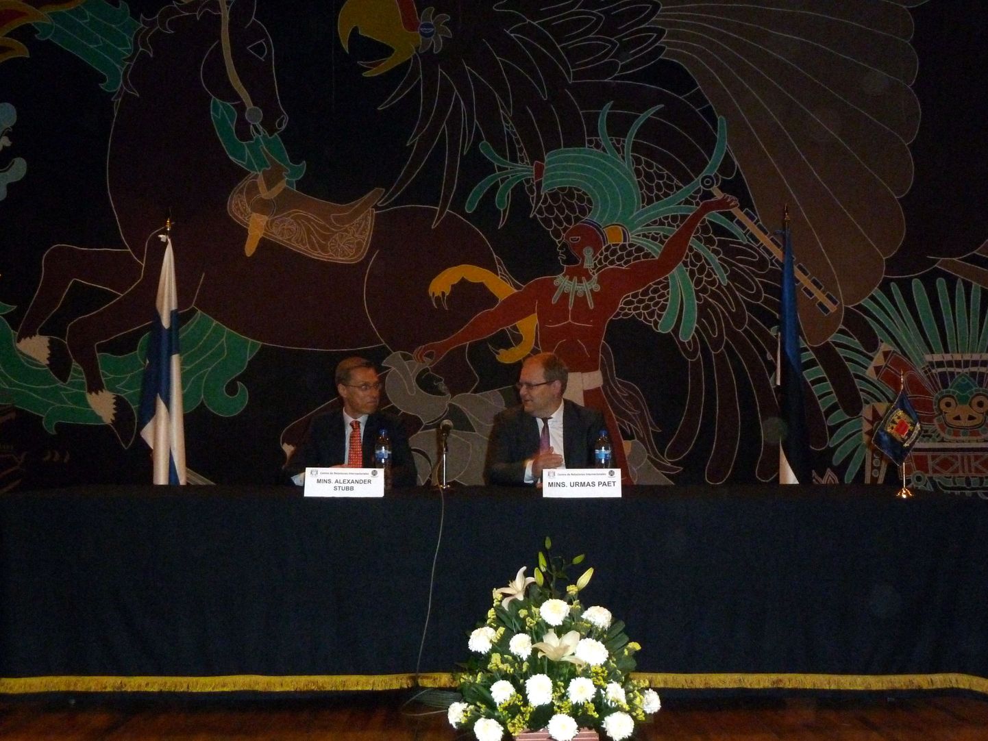 Välisminister Urmas Paet ja Soome väiskaubandusminister Alexander Stubb Mehhikos