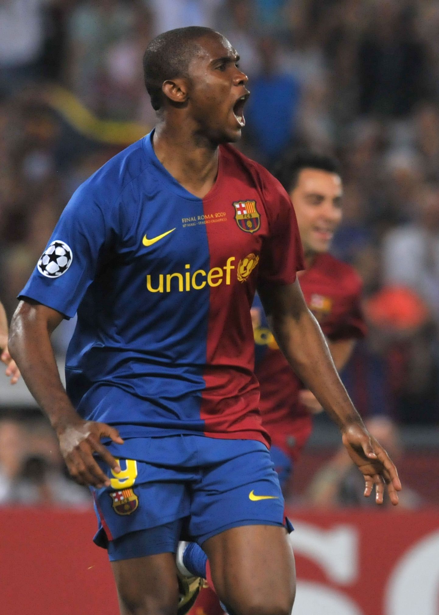 Samuel Eto'o Meistrite liiga finaalis FC Barcelona särgis.