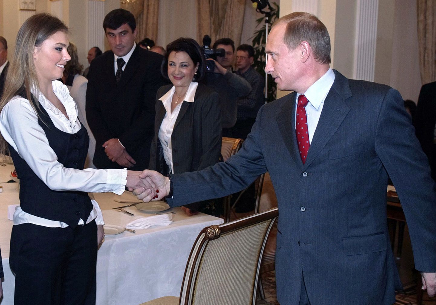 Алина Кабаева и Владимир Путин.