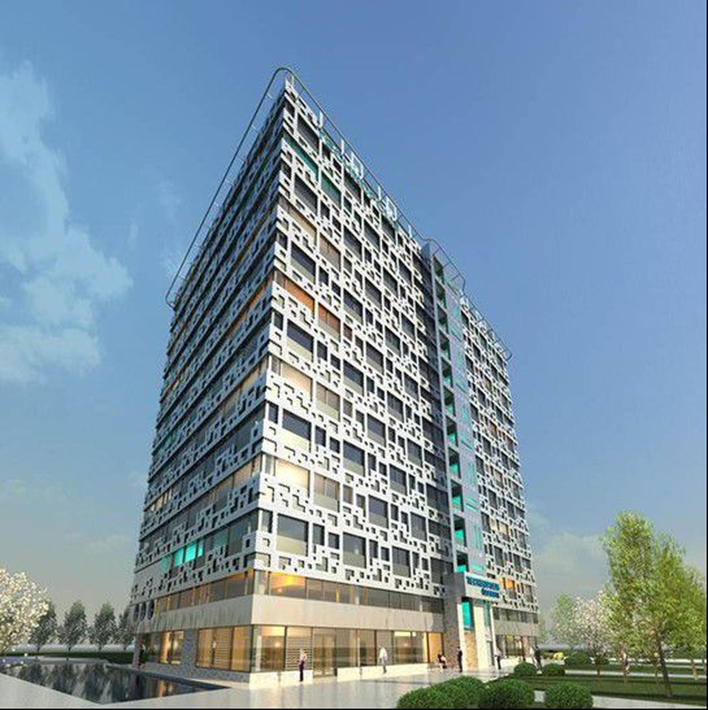 Новое 13-этажное здание в Ülemiste City будет строить Nordecon.