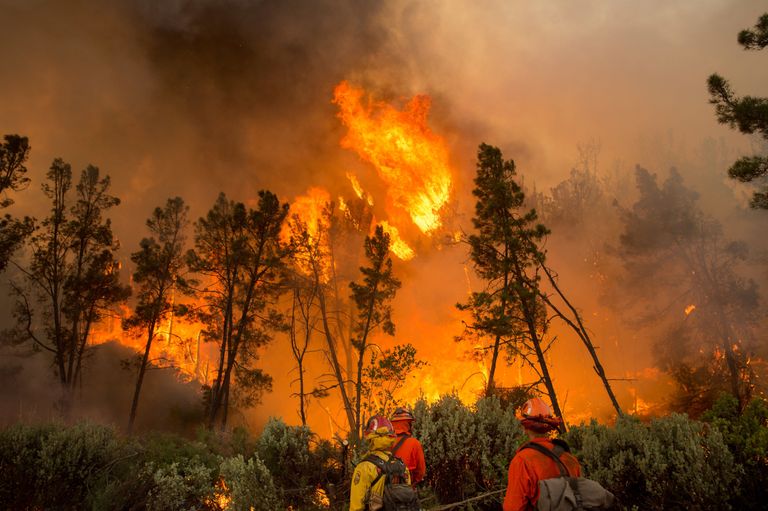 Piirkonnas püüab olukorda kontrolli alla saada üle tuhande tuletõrjuja. FOTO: AP/Scanpix