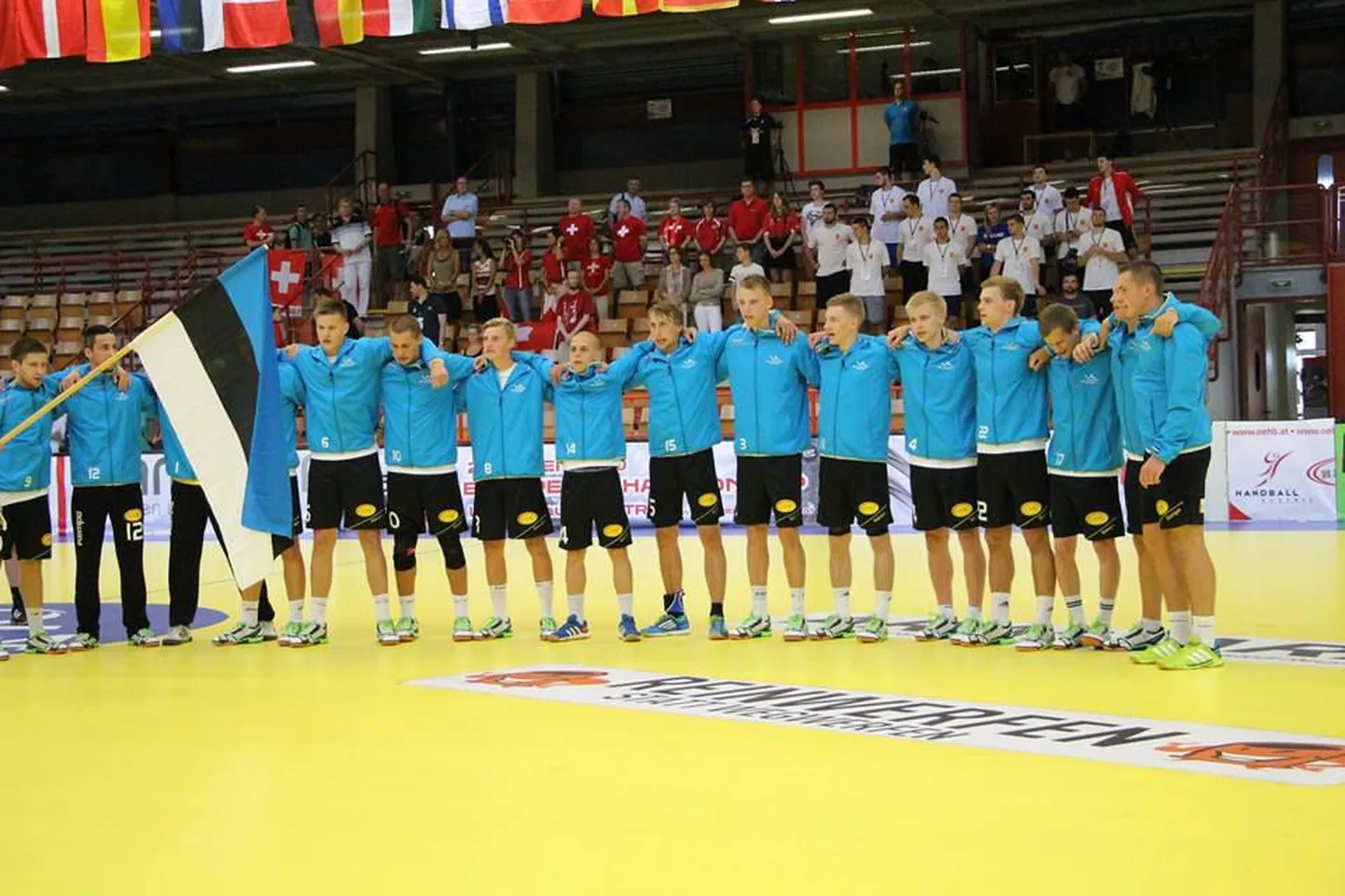 Eesti U20 koondise mängijad.