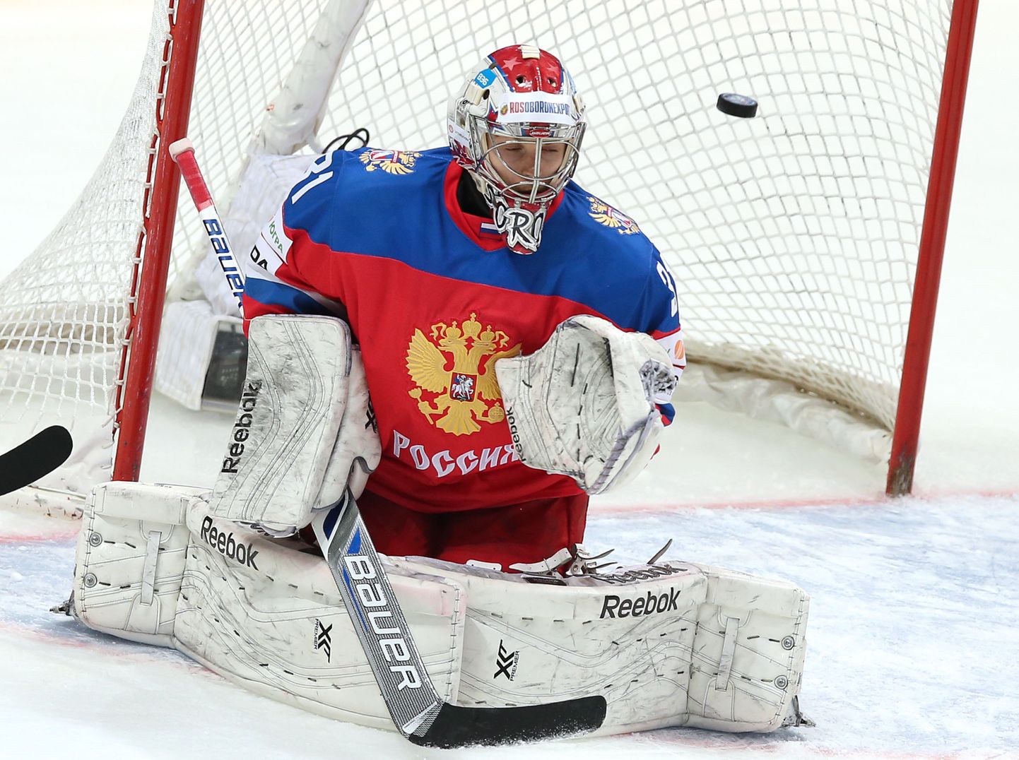 Голкипер хоккейной сборной России Илья Сорокин.