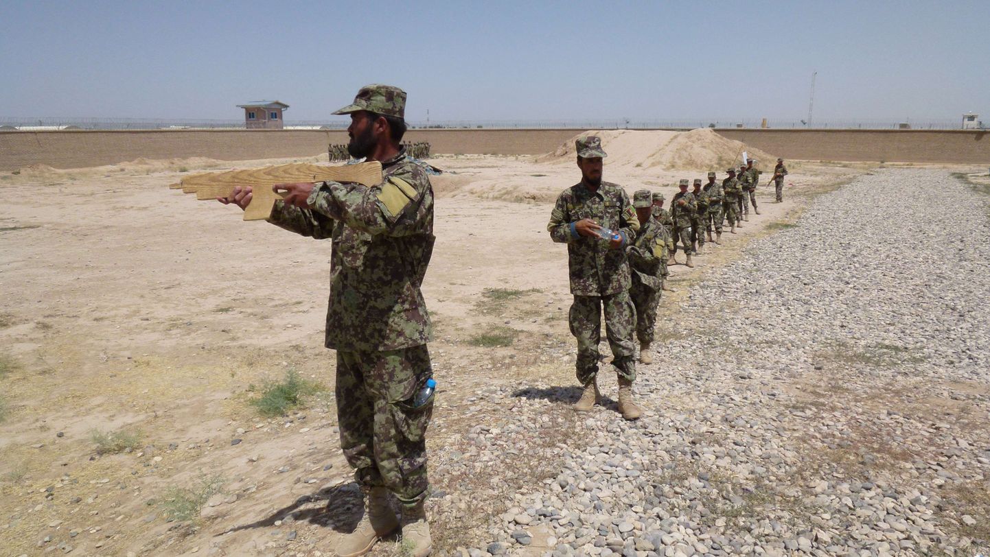 Afganistani sõdurid õppustel