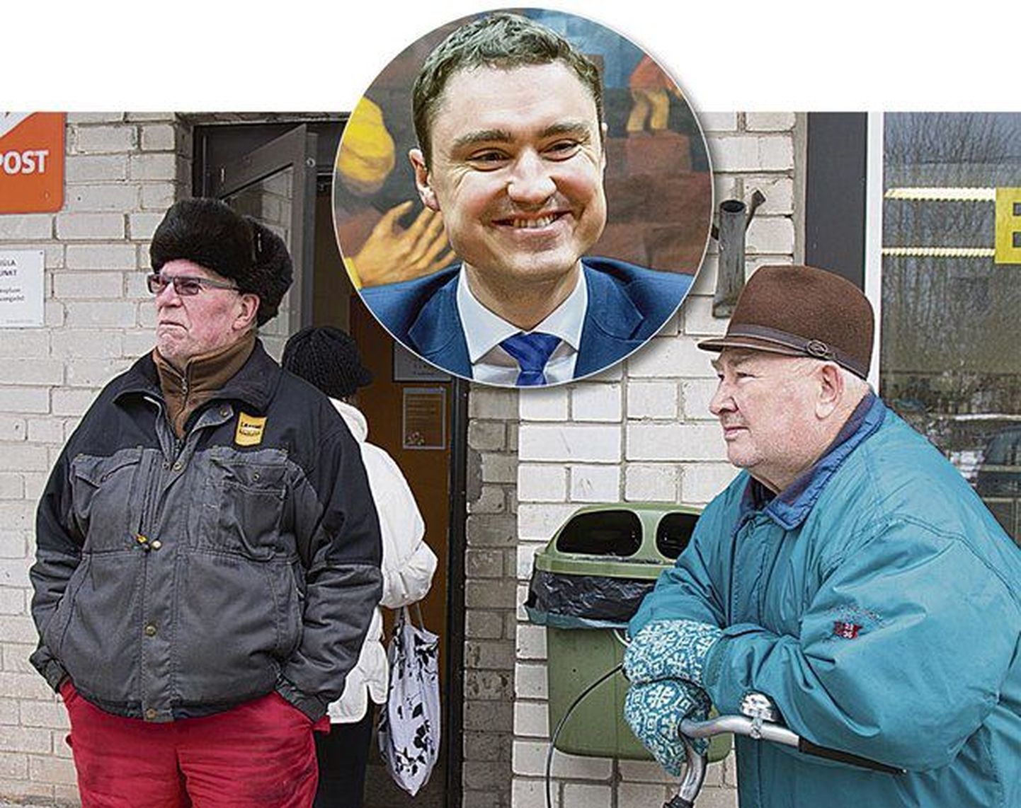 Юхан (слева) и Алексей не очень рады главе правительства Таави Рыйвасу.