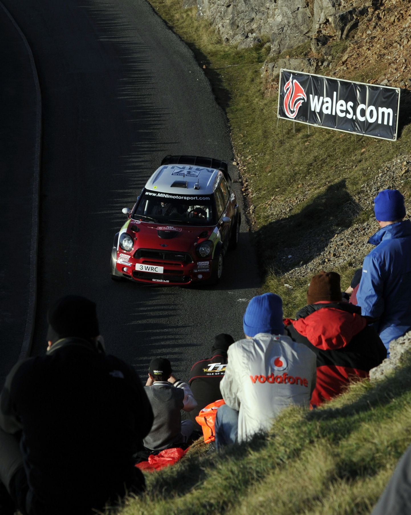 Mini World Rally Teami auto Walesi rallil.