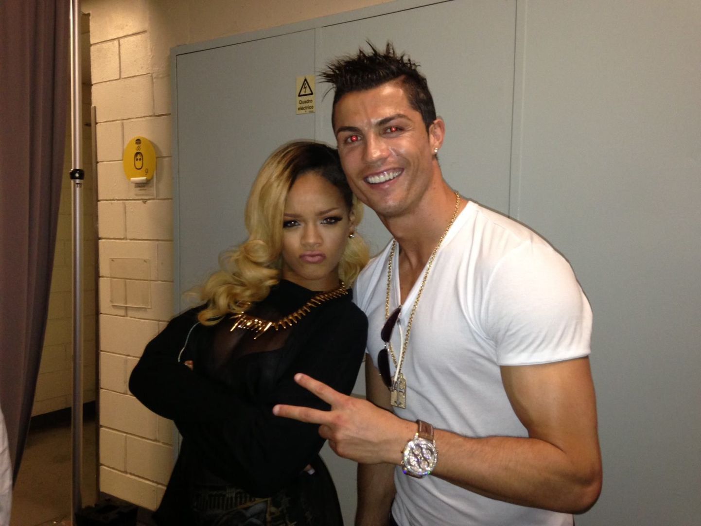 Rihanna ja Cristiano Ronaldo.
