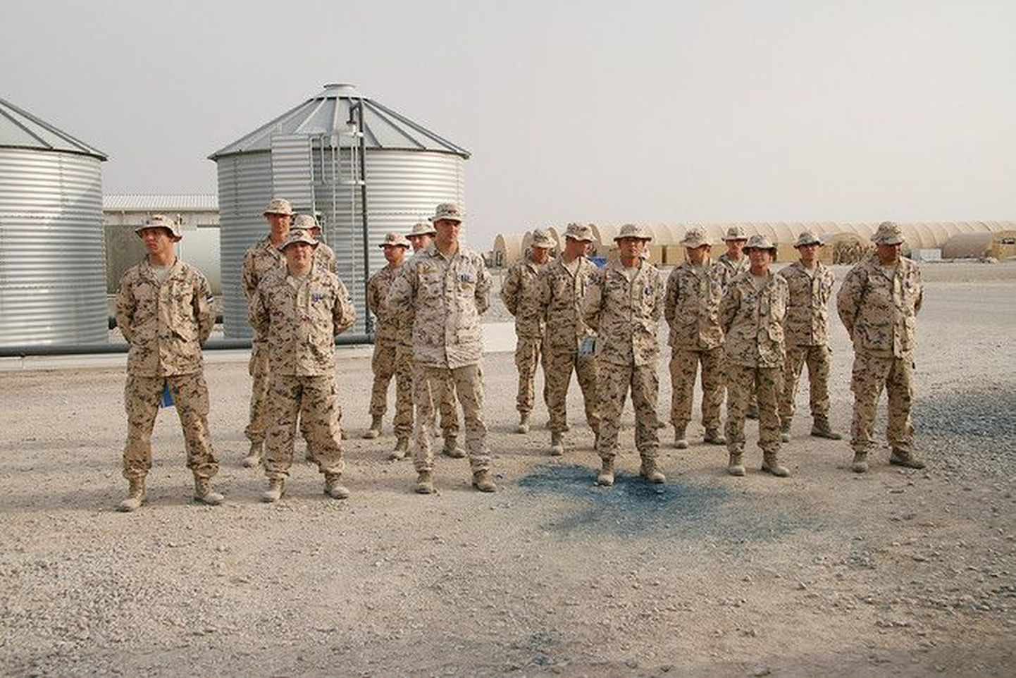 Eesti kaitseväelased Afganistanis Camp Bastionis.