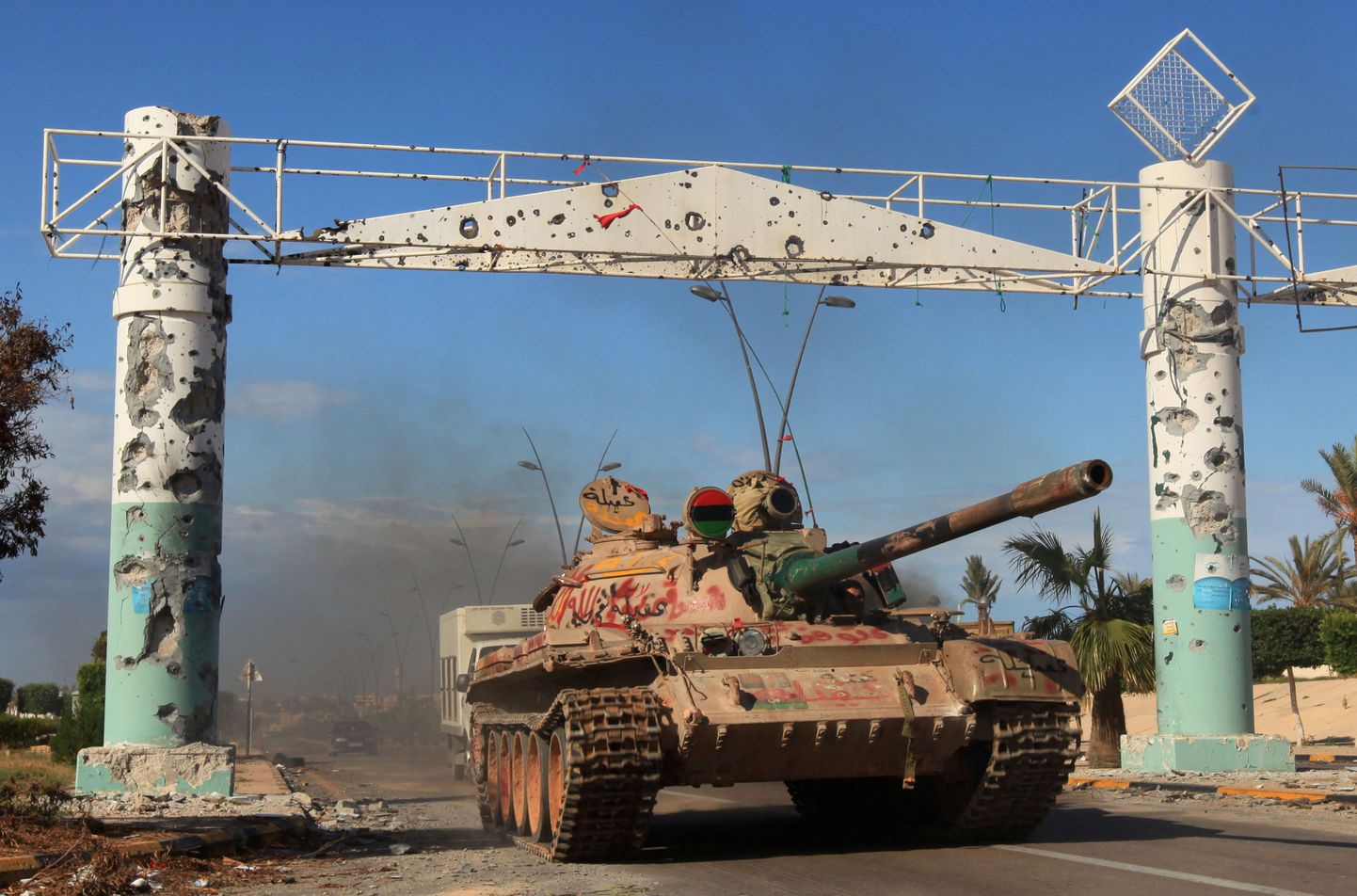 Tank Sirte rannikulinnas 2011. aastal.