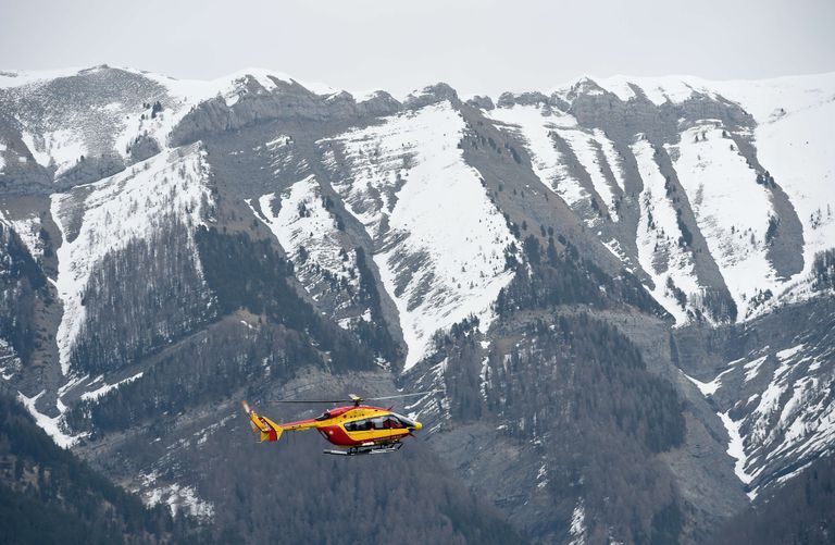 Prantsuse julgeolekuteenistuse helikopter õnnetuspaiga lähedal