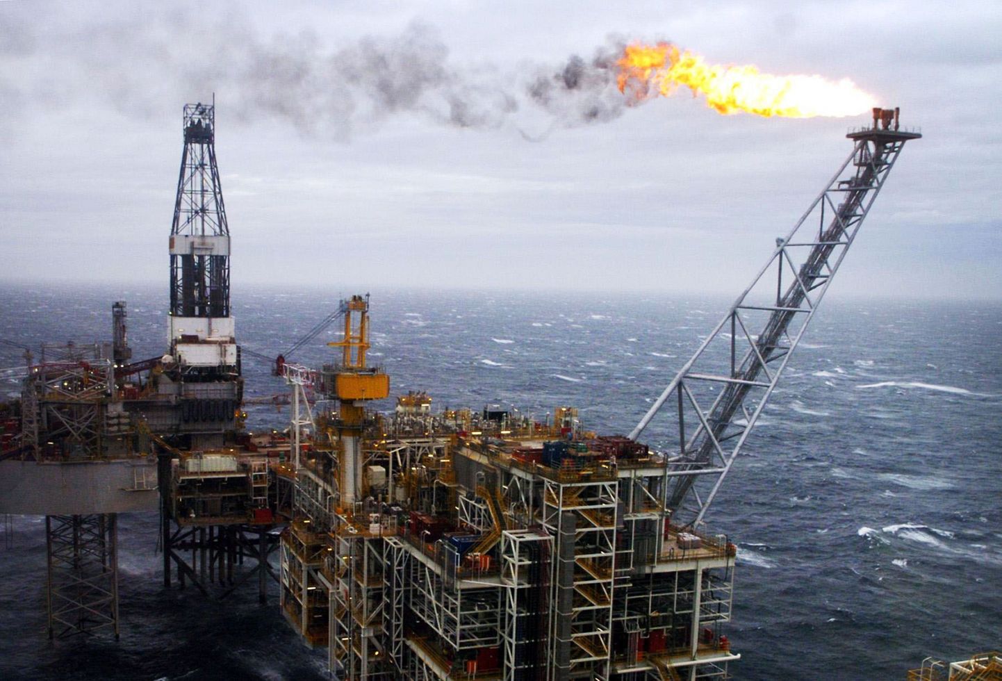 Naftapuurimise platvorm Põhjameres