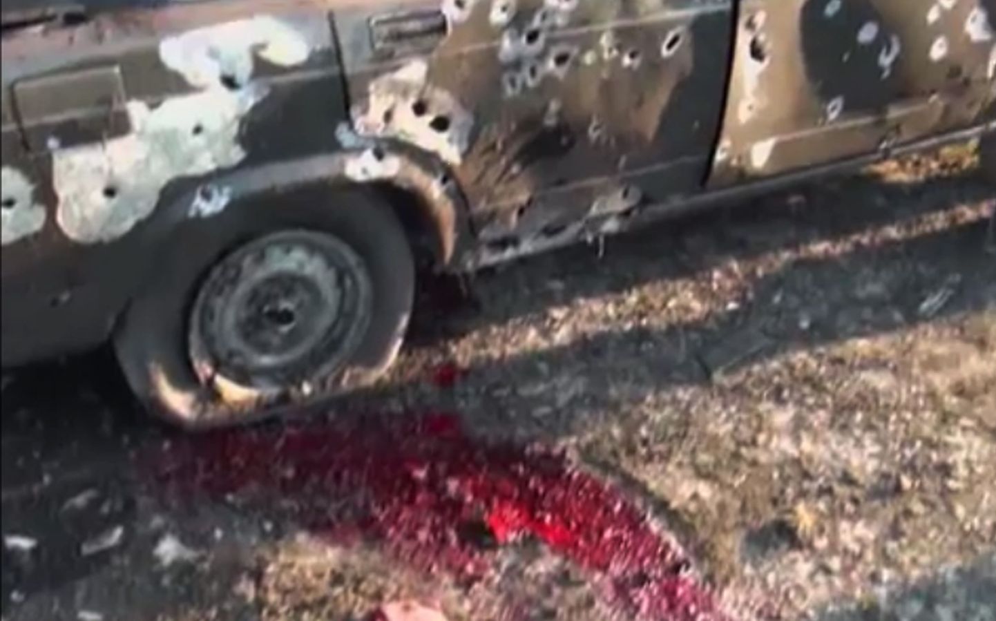 Lahingutes hävinud auto Mägi-Karabahhis.