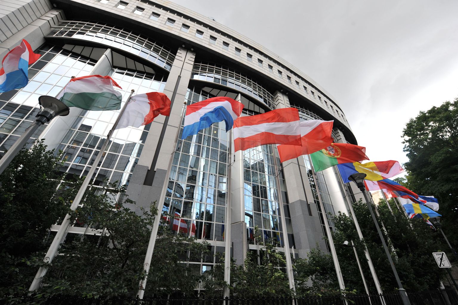 Здание Европарламента в Брюсселе