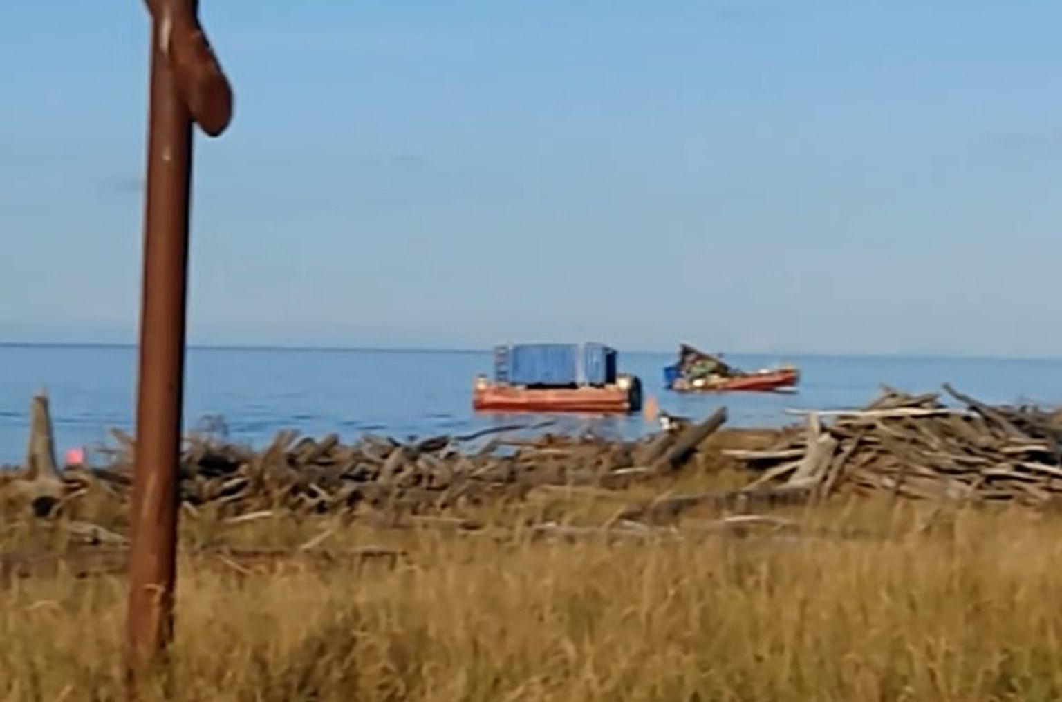 Место взрыва.