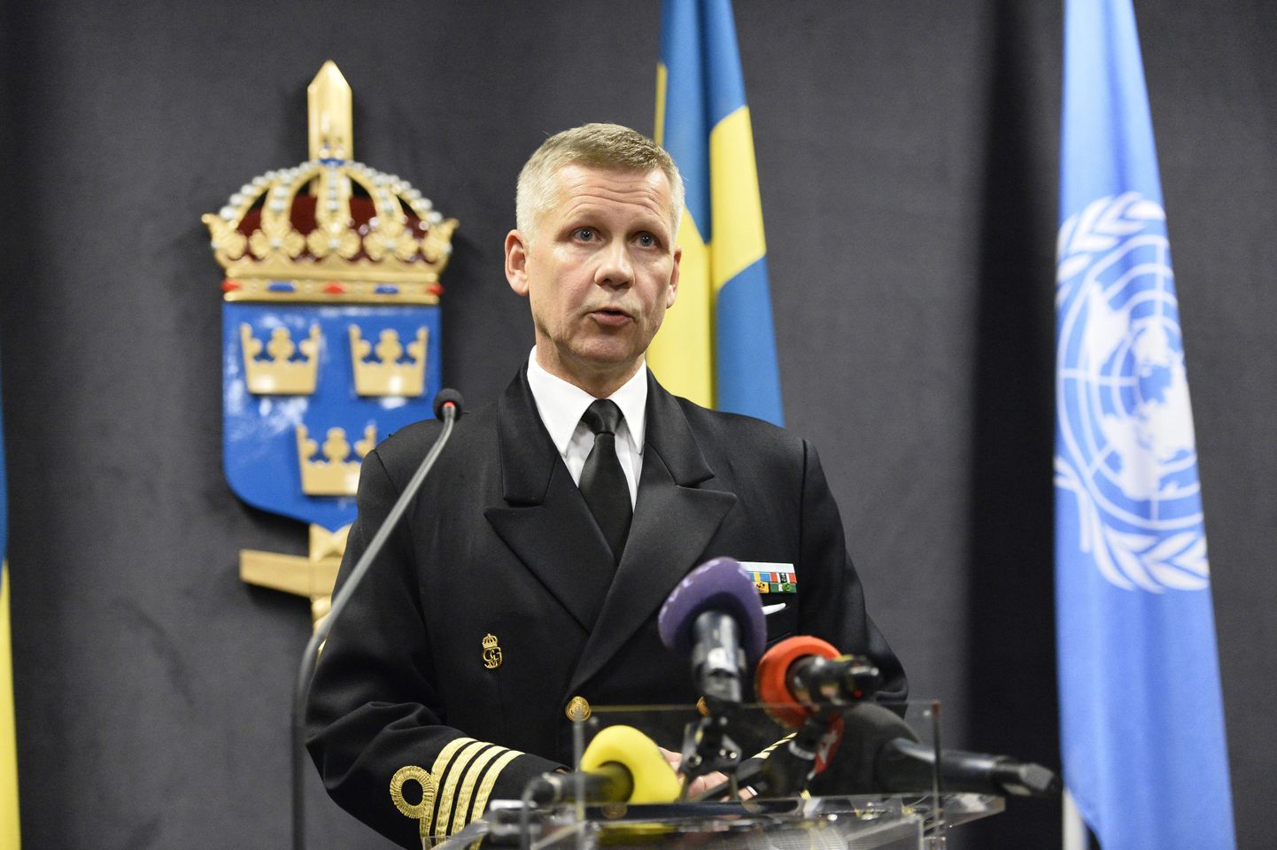 Главнокомандющий вооруженными силами Швеции Йонас Уикстром.