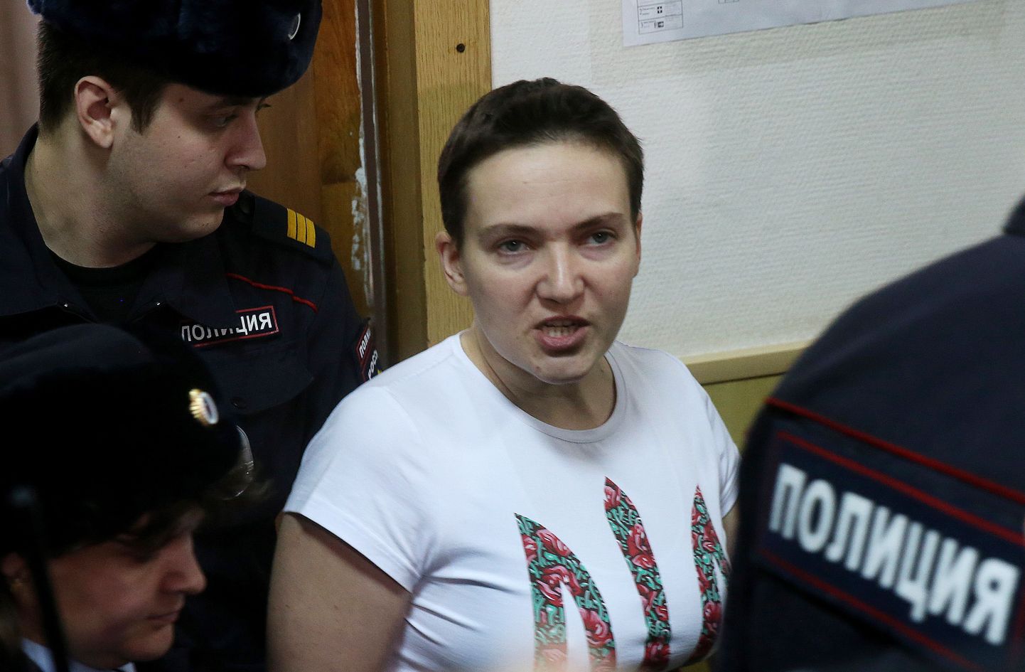Ukraian sõjaväe ohvitser Natalia Savtšenko käis täna Moskvas kohtu ees.