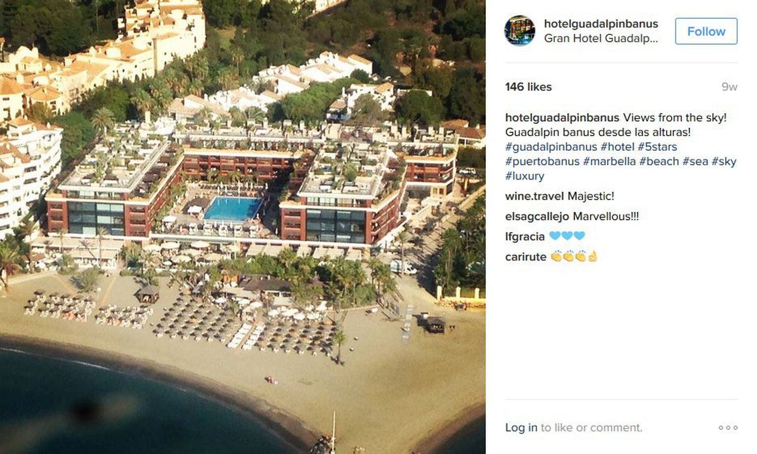 Vaade hotellile Guadalpin, milles ööbimise Kofkin süüdistuse järgi Savisaarele välja tegi.