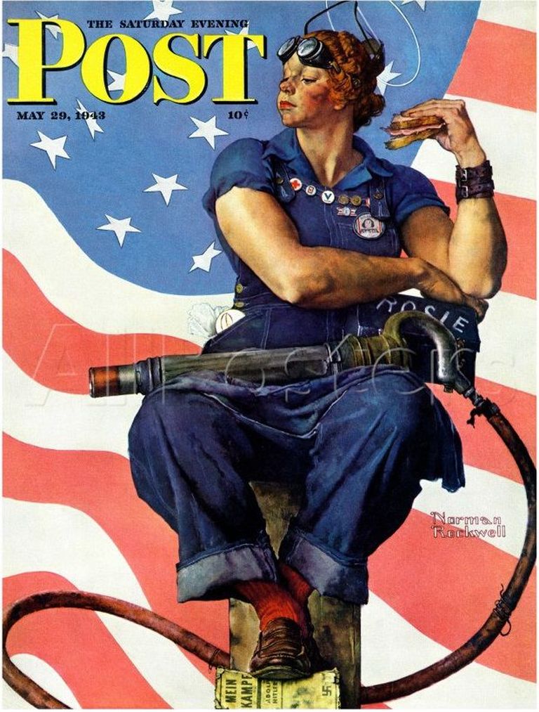 Algupärane maal «Rosie the Riveter» on nüüdseks miljonite eest müüdud Chrystal Bridgesi muuseumisse Oklahomas.