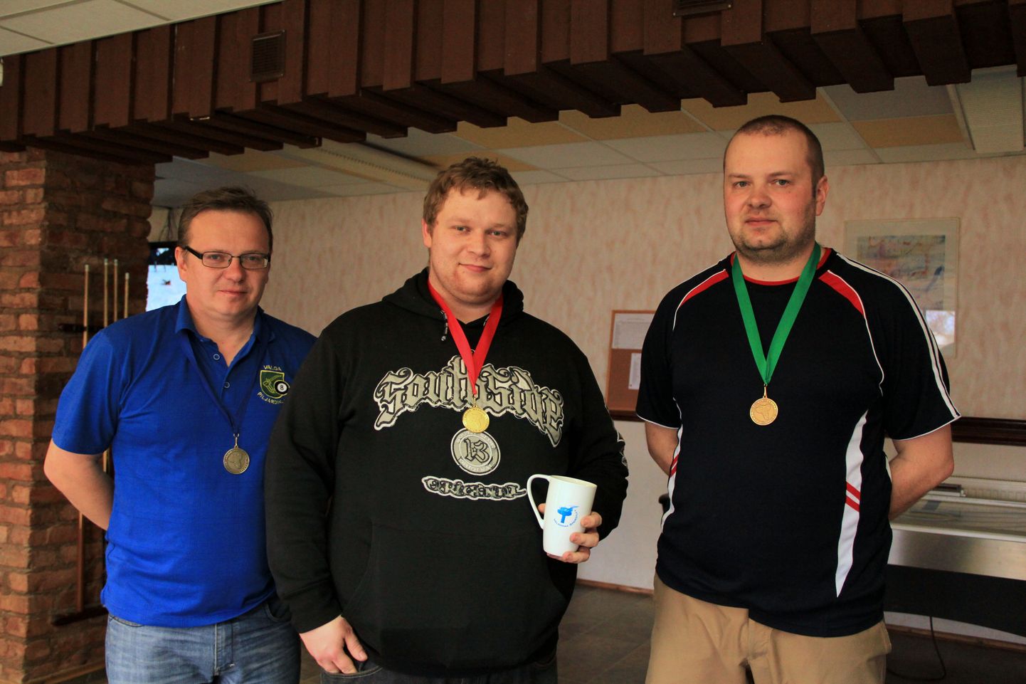 Mänguformaadi 14.1 esikolmik: Tiit Kattai (vasakult), Aleksander Jermikimov ja Raul 
Tihane.