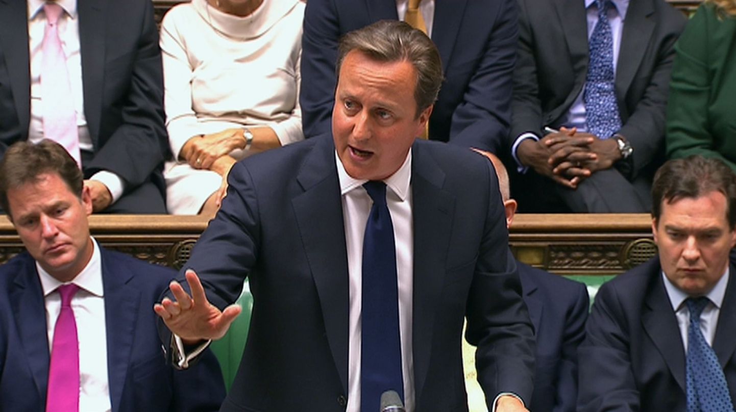 Suurbritannia peaminister osaleb täna parlamendi arutelus Süüria küsimuste üle.