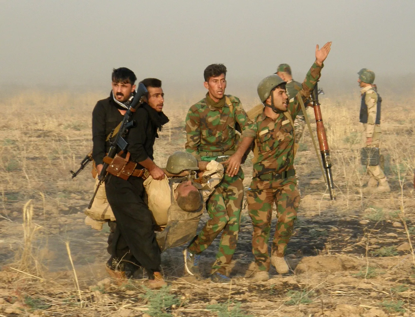 Kurdi võitlejad Kirkuki lähistel