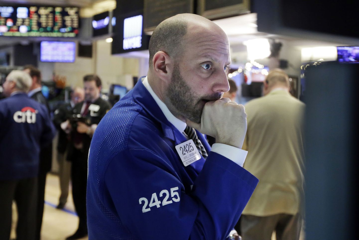 Börsimaaklerid Wall Streetil on ärevil.