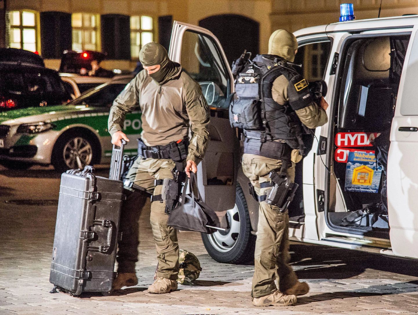 Полиция на месте теракт в немецком Ансбахе. Иллюстративное фото.