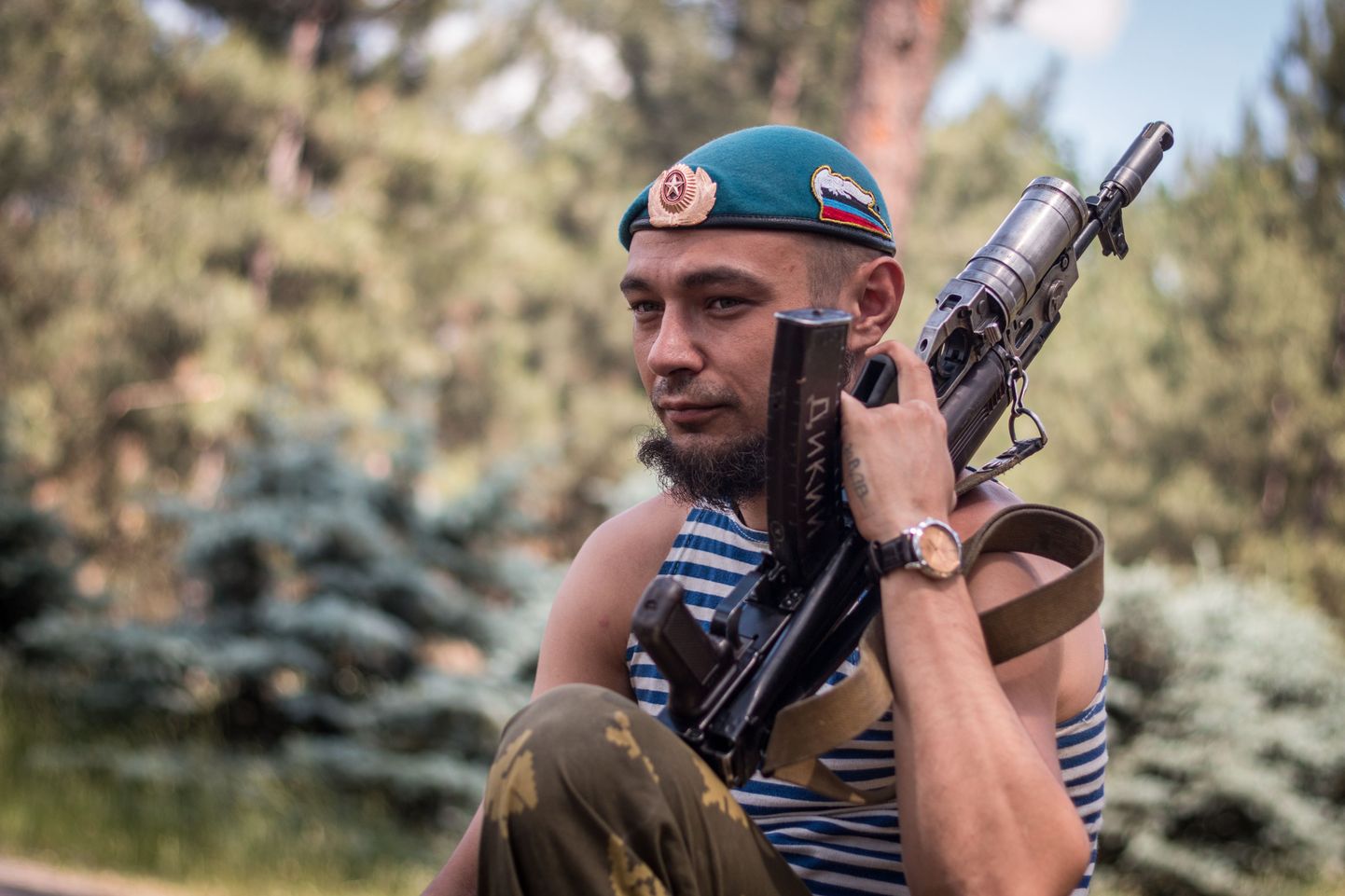 Venemeelne separatist Mariinkas Donetski oblastis.