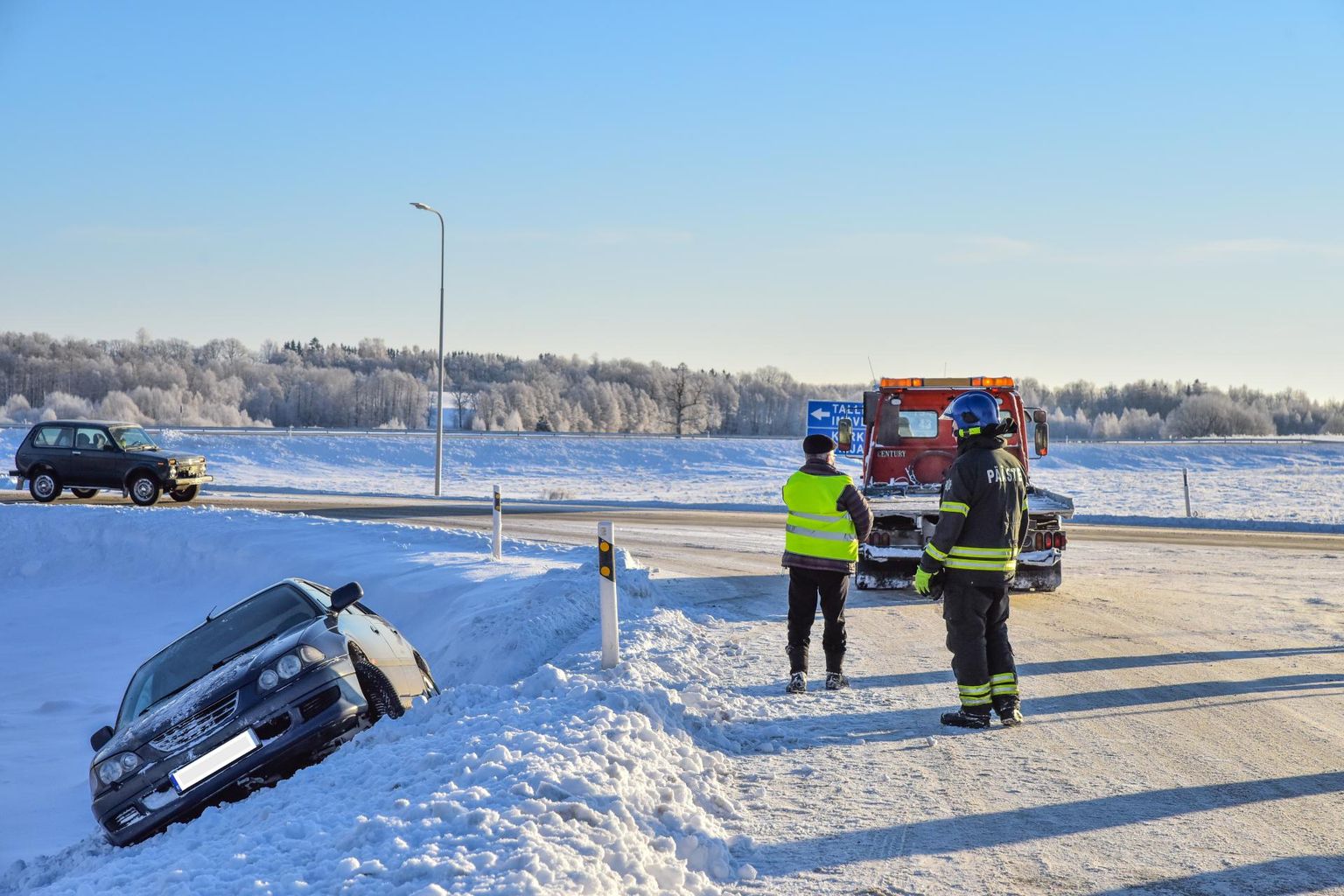 25. detsembri hommikul libises Viljandi vallas sõiduauto kraavi.