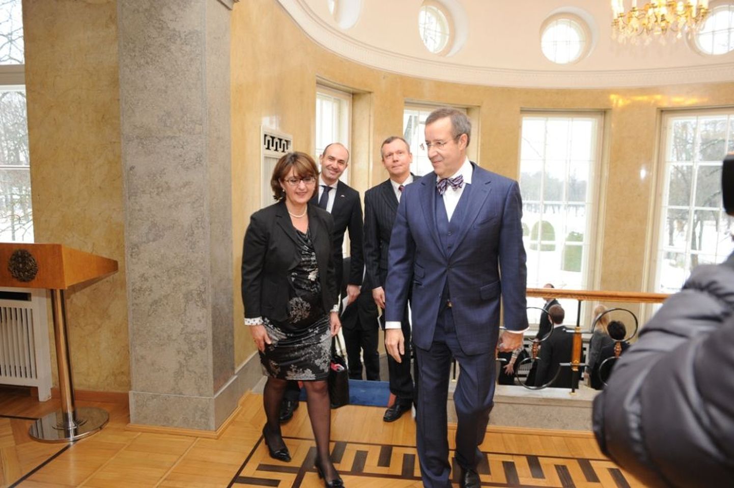 President Toomas Hendrik Ilves kohtumisel Gruusia välisministri Maia Panjikidzega.