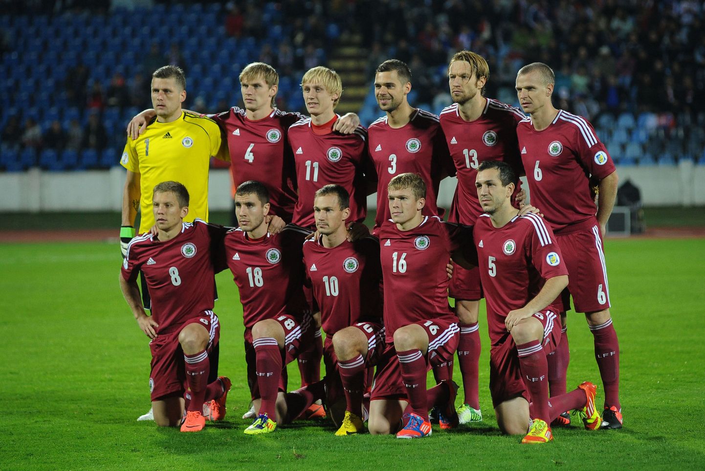 Läti jalgpallikoondis.