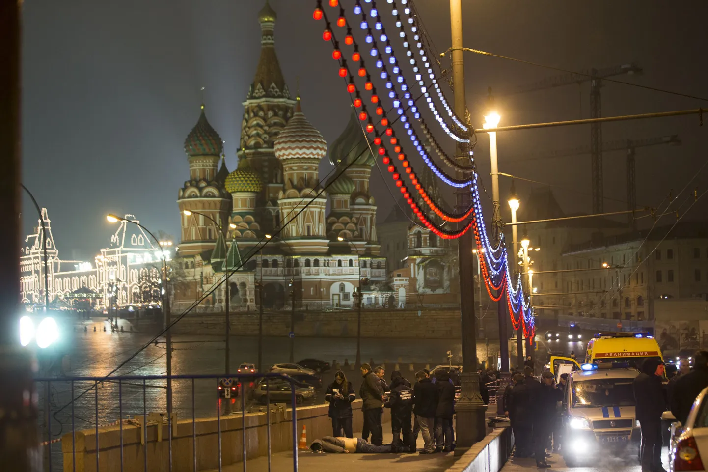 Boriss Nemtsov tapeti Moskva kesklinnas.