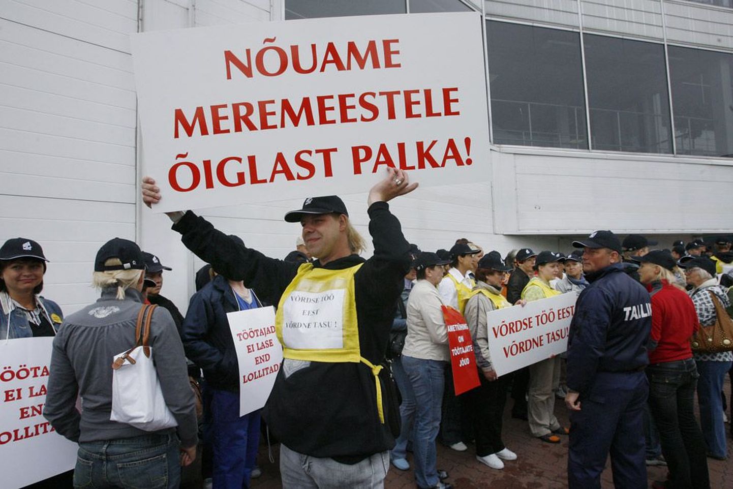Акция протеста моряков Tallink