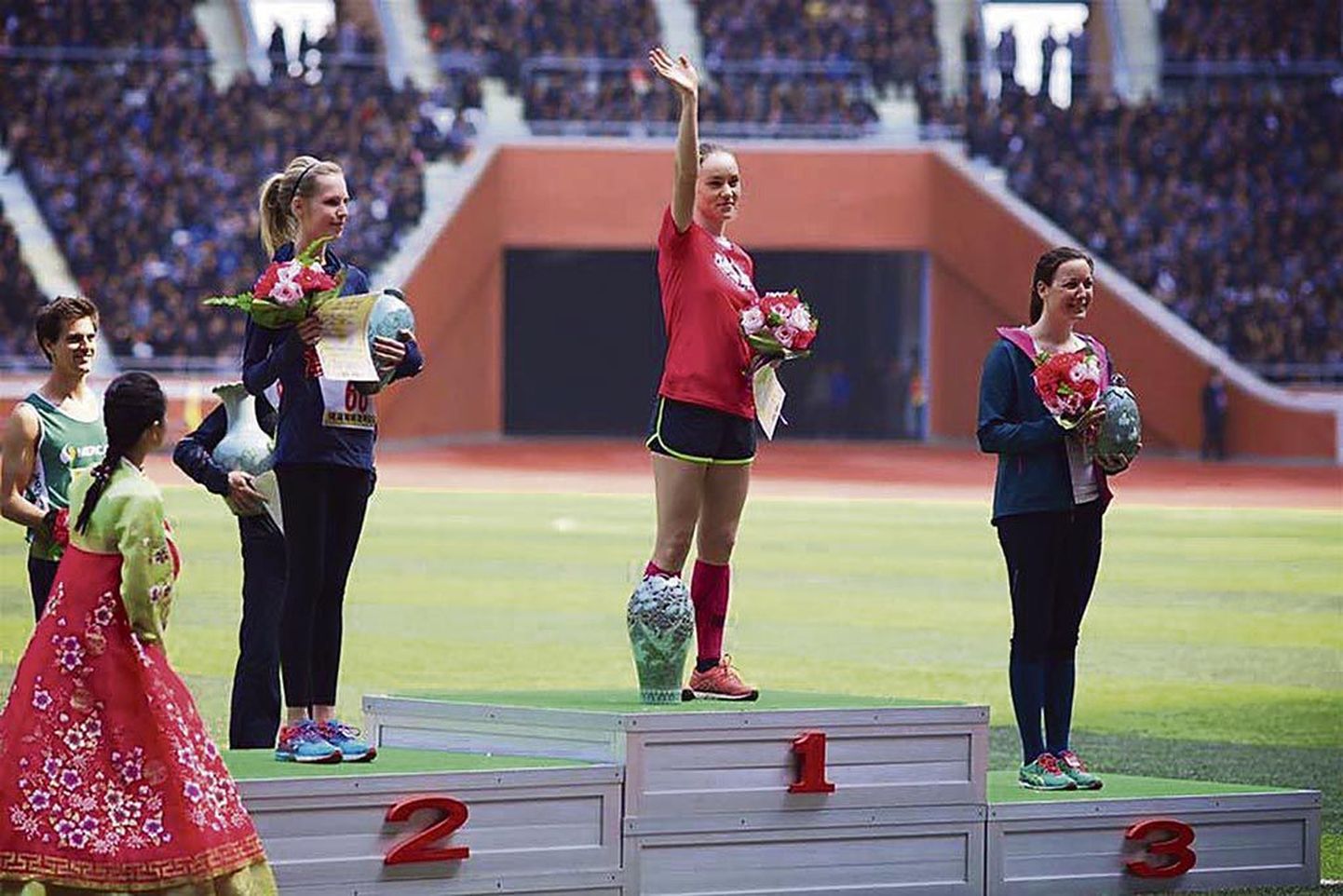 Jekaterina Stepanova võitis enda üllatuseks Pyongyangi maratoni naisamatööride arvestuses.
