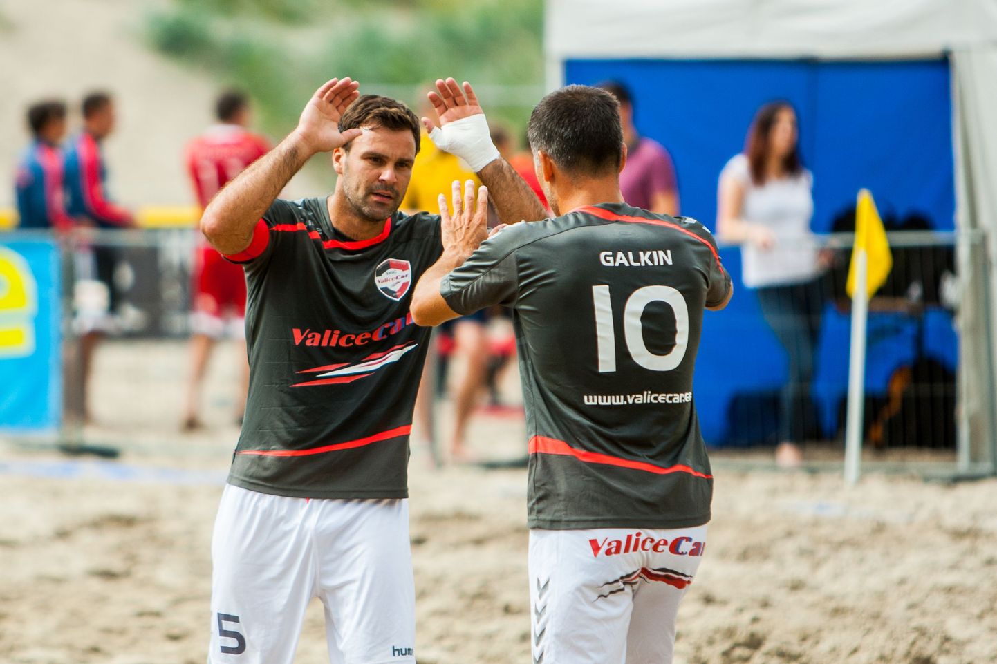 Eesti rannajalgpalli meister Pärnu ValiceCar alistas Portugalis Nazarés Euroopa meistrite liiga turniiril Rootsi meistri. Arhiivifoto.