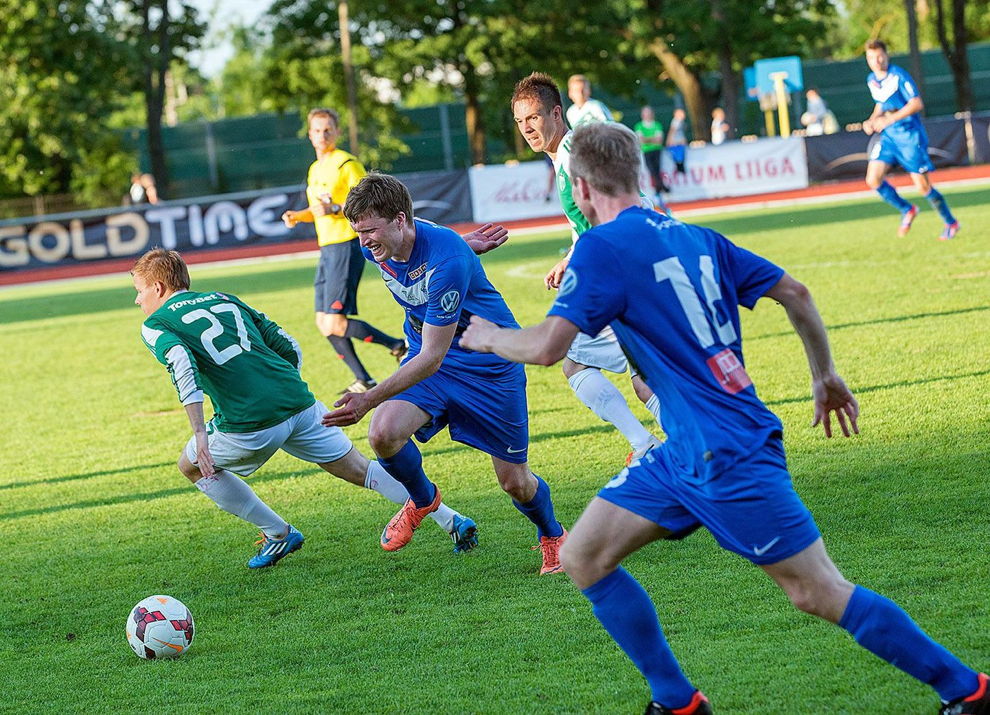 10. juuni Eesti meistriliiga kohtumine Tammeka ja FC Levadia vahel.