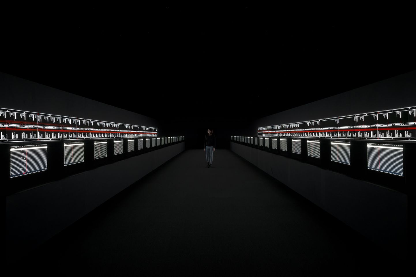 Ryoji Ikeda, «Supersümmeetria», 2014. Audiovisuaalne installatsioon.