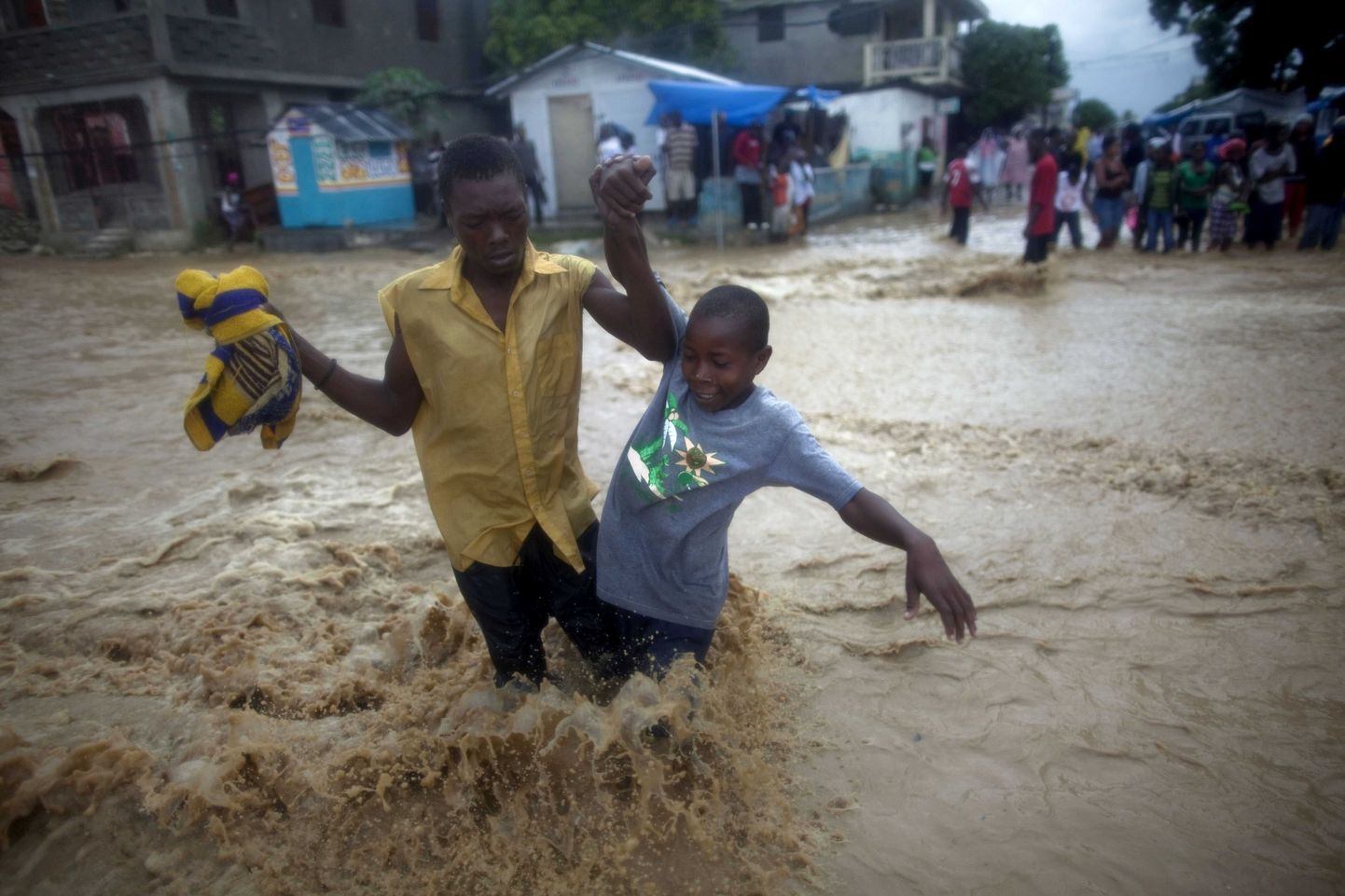 Orkaan Tomase tekitatud üleujutused Haitil.