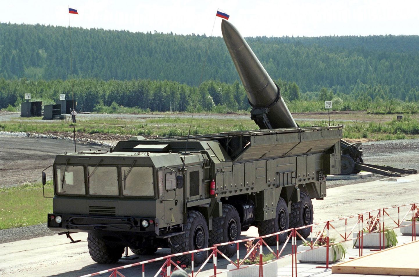 Iskanderi raketikompleks Venemaal.