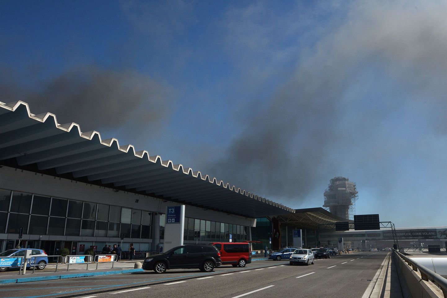 Põleng täna Rooma Fiumicino lennujaamas.