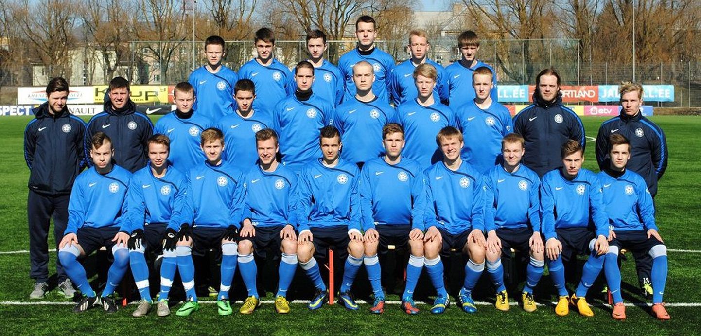 Eesti U18 jalgpallikoondis.