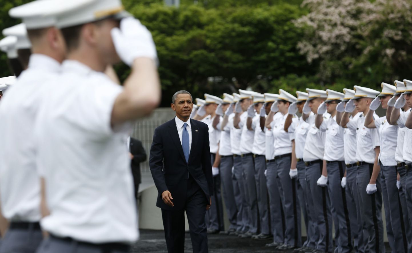 USA president Barack Obama tulevaste ohvitseride lõputseremoonial West Pointi sõjaväeakadeemias.