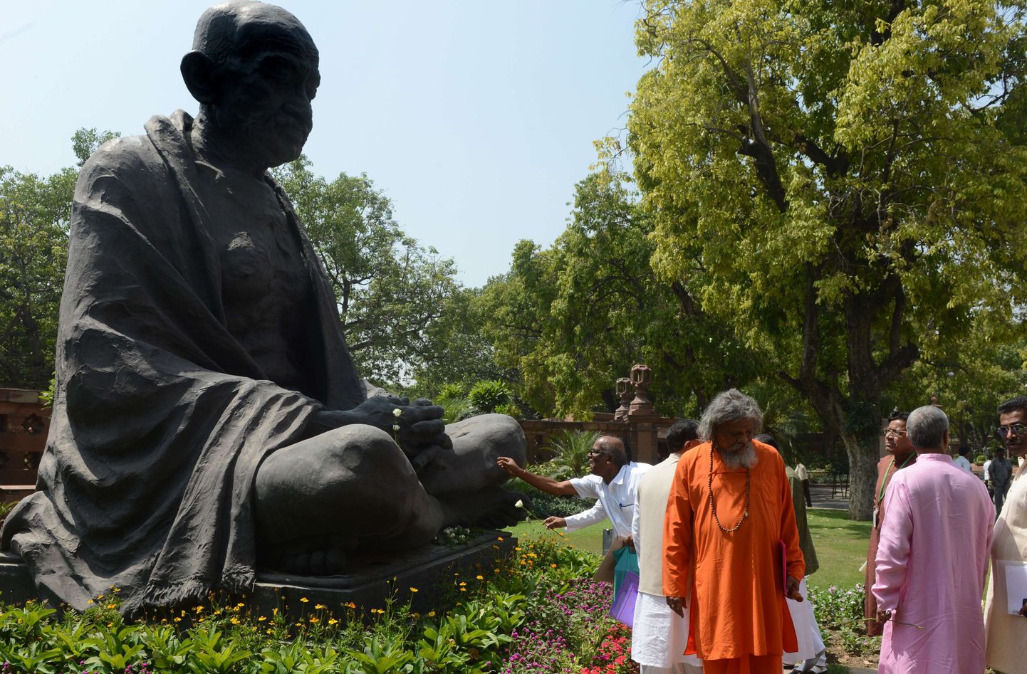 Mahatma Gandhi kuju New Delhis.