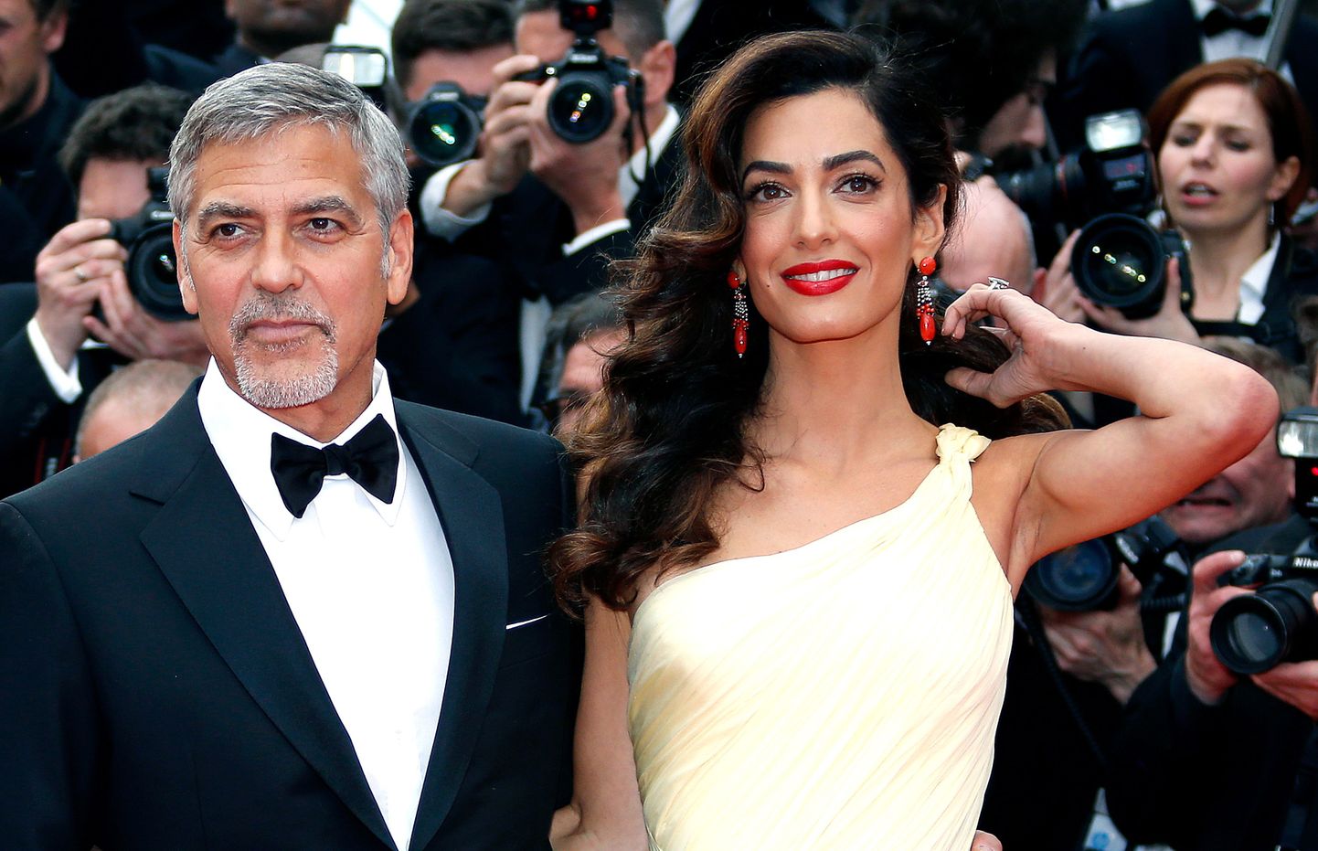 George Clooney ja tema naine Amal.
