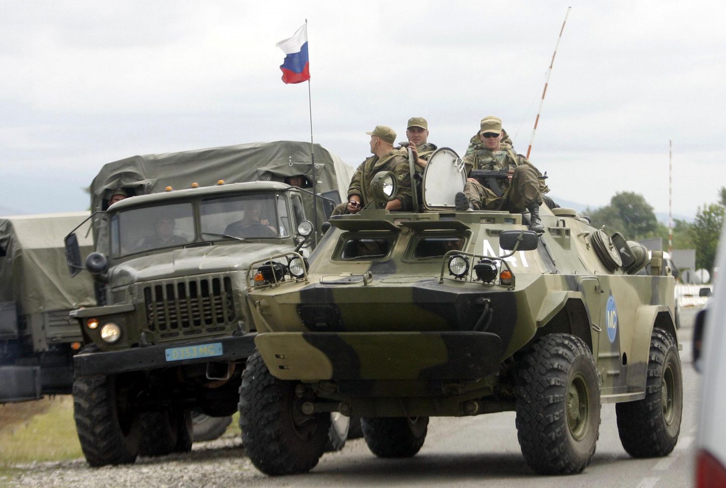Venemaa sõdurid konfliktipiirkonnas.