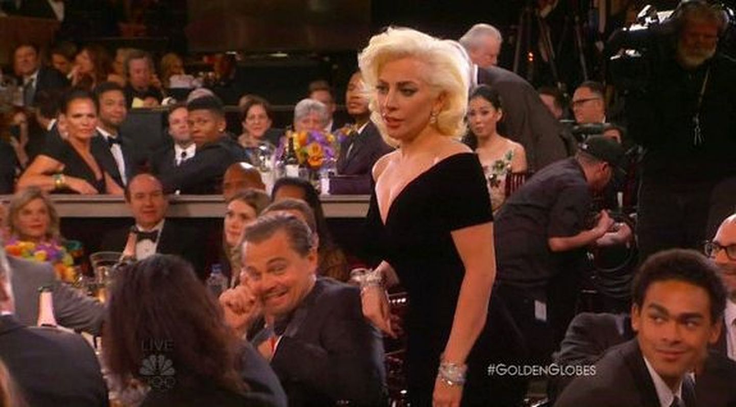 Leonardo DiCaprio ja Lady Gaga Kuldgloobuste galal