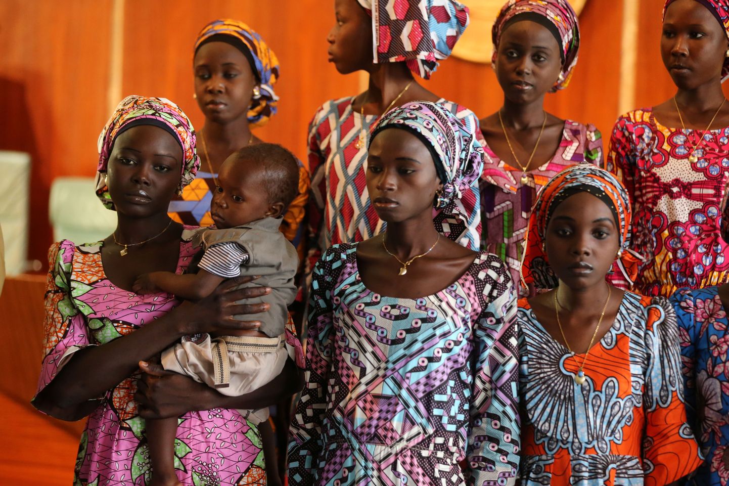 Nigeerias Boko Harami käest pääsenud Chiboki tüdrukud.