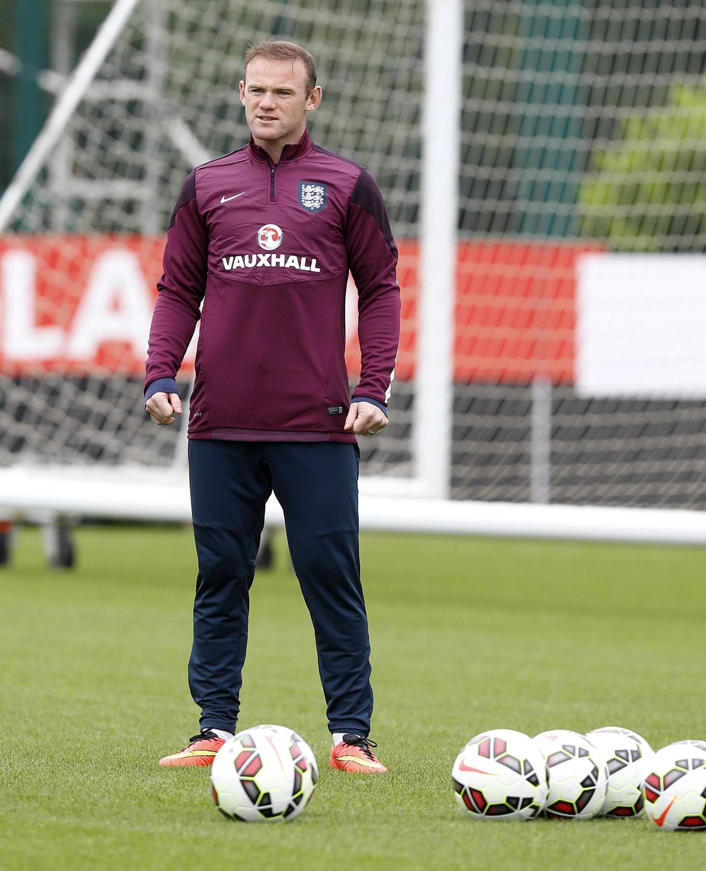 Wayne Rooney Inglismaa koondise treeningul.