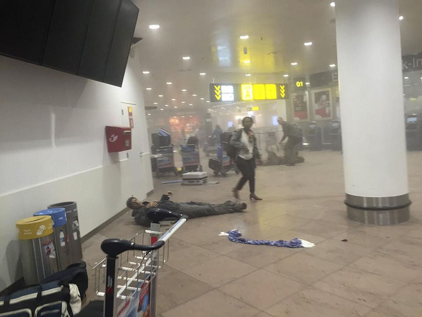 Fotograaf Ketevan Kardava tehtud fotod Brüsseli lennujaamas pärast plahvatust