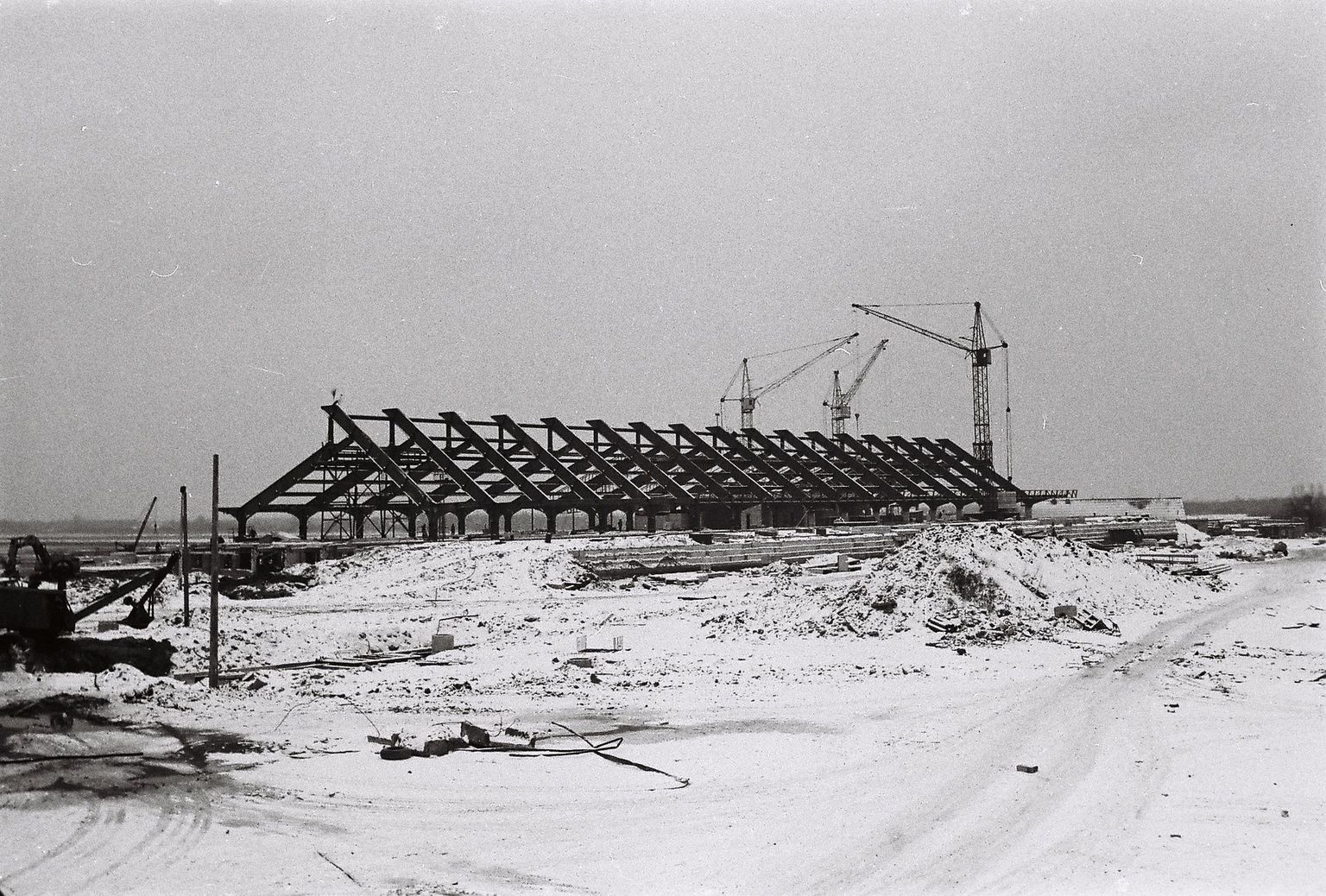 Terminali ehitus on poole peal. 1970ndad.